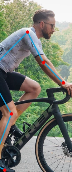 Men biking on the road